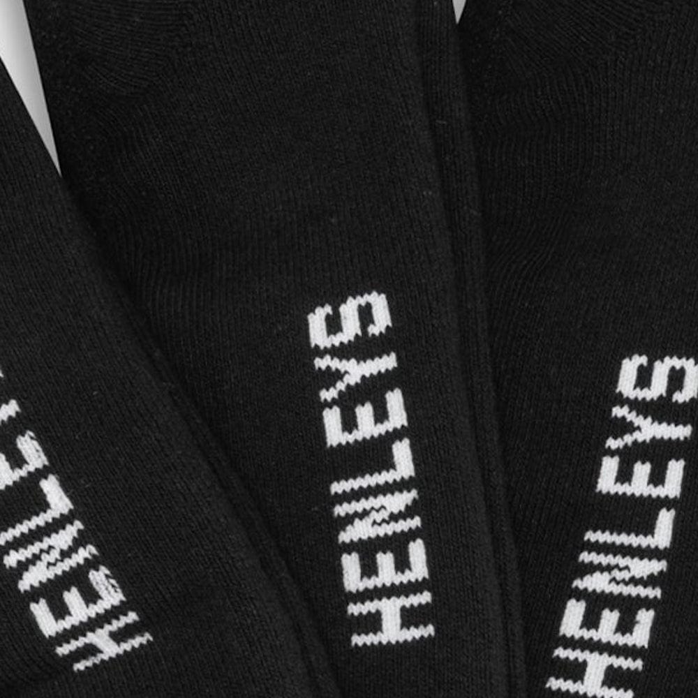 Henleys Classic Invisible Socks 4 Pack - Black