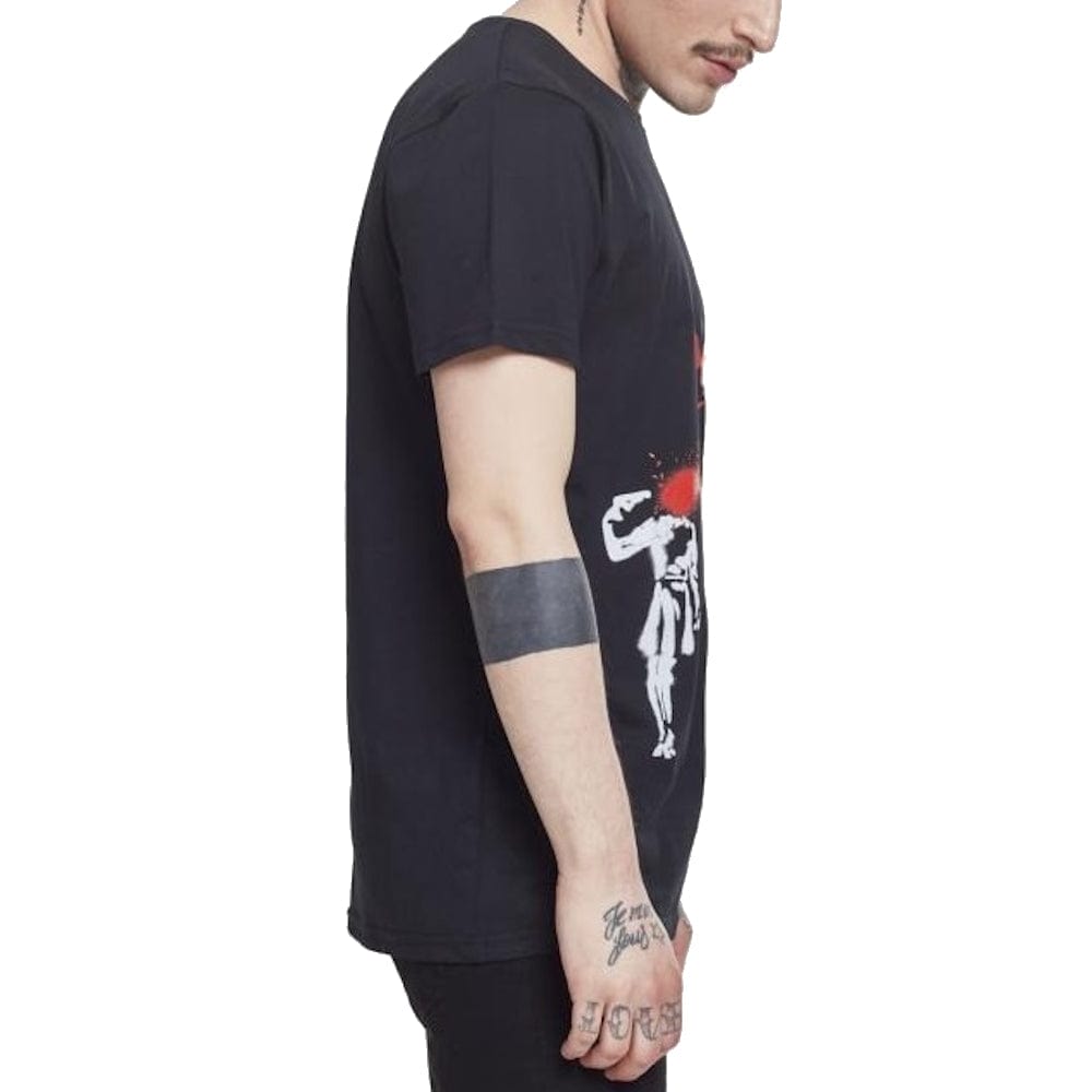Merchcode Banksy's Graffiti Butterfly Tee - Black
