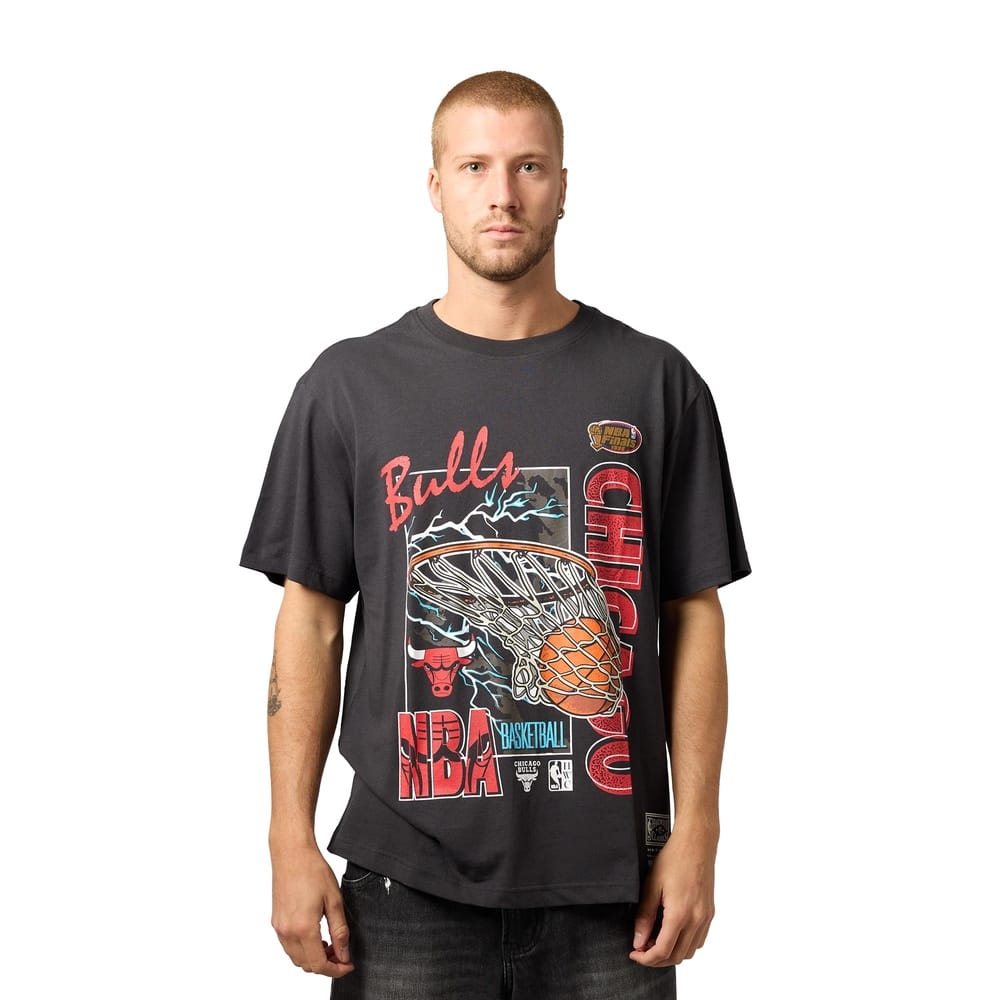 Mitchell & Ness 1996 Lightning Tee Chicago Bulls - Washed Black