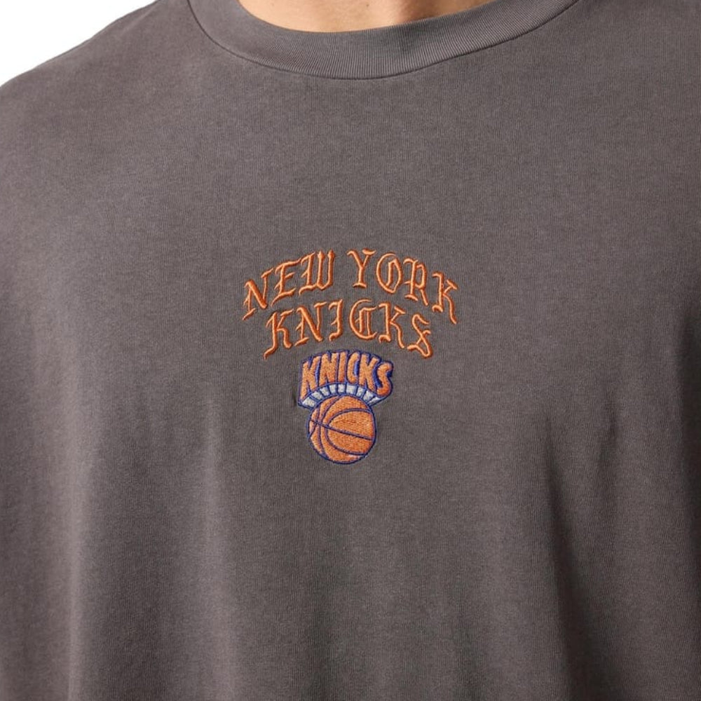 Mitchell & Ness Blackletter Champions Tee New York Knicks - Faded Slate
