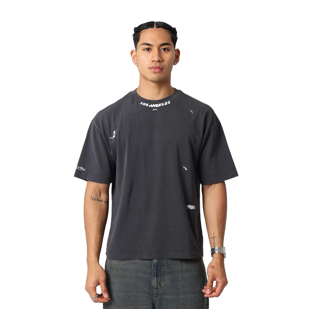 Mitchell & Ness Exclusive Tee Los Angeles Lakers - Washed Black
