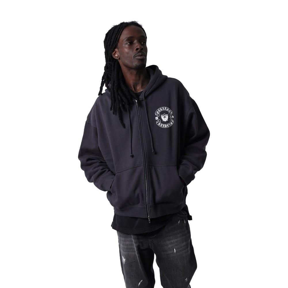 Mitchell & Ness Hard Yards Hoodie Oakland Raiders - Washed Black