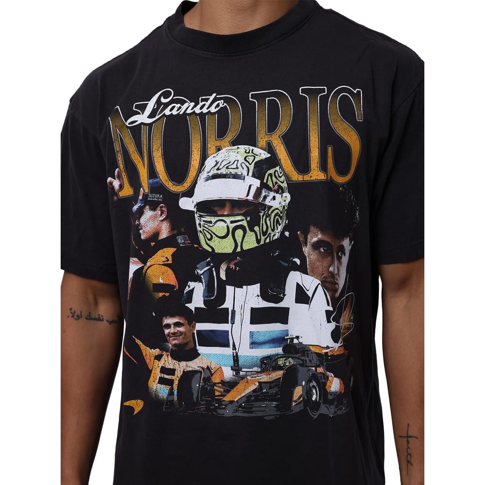 Mitchell & Ness Lando Vintage Tee - Washed Black