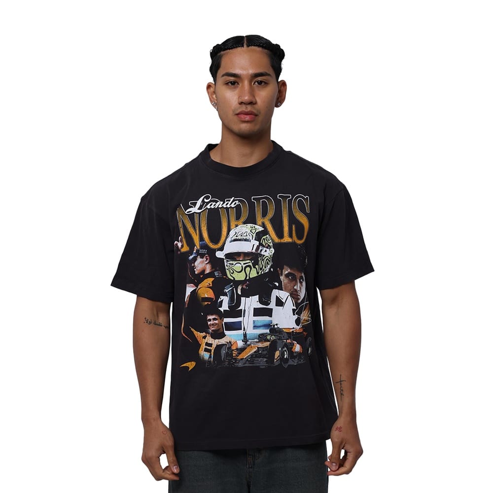 Mitchell & Ness Lando Vintage Tee - Washed Black