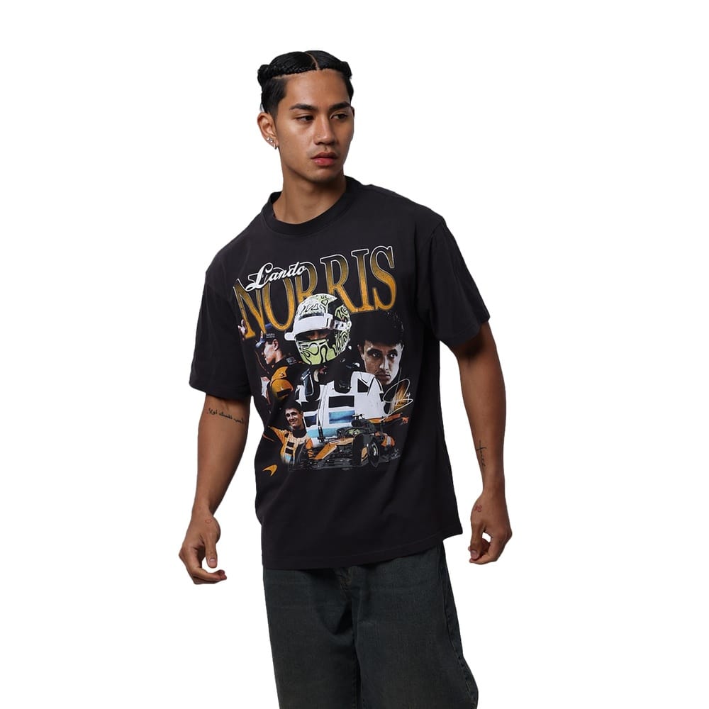 Mitchell & Ness Lando Vintage Tee - Washed Black