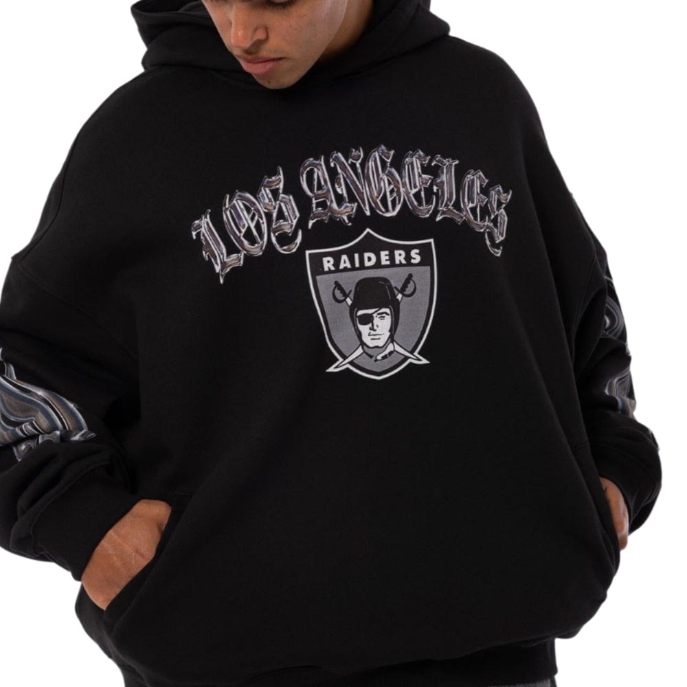 Mitchell & Ness Las Vegas Raiders Chrome Nation Hoodie - Black