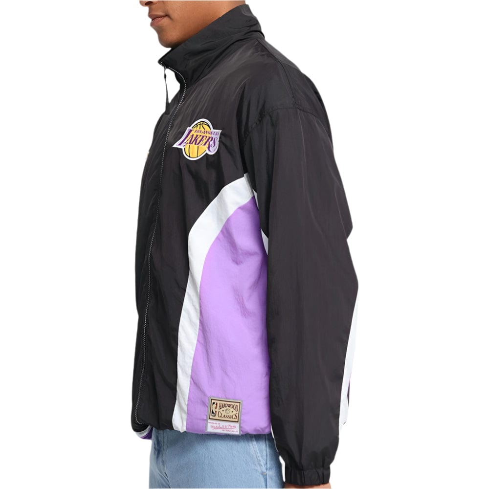 Mitchell & Ness Los Angeles Lakers Nylon Track Jacket - Black / Purple