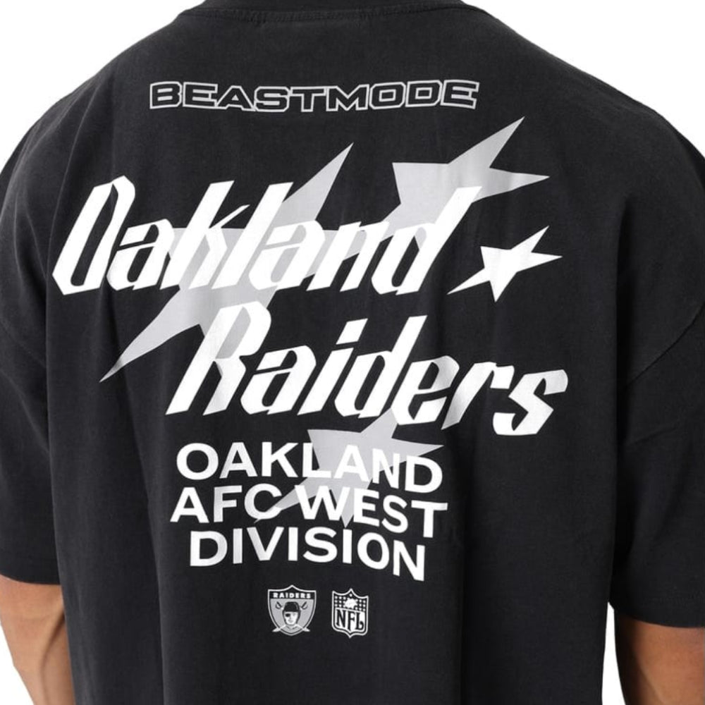 Mitchell & Ness Star Beastmode Boxy Tee Oakland Raiders - Black