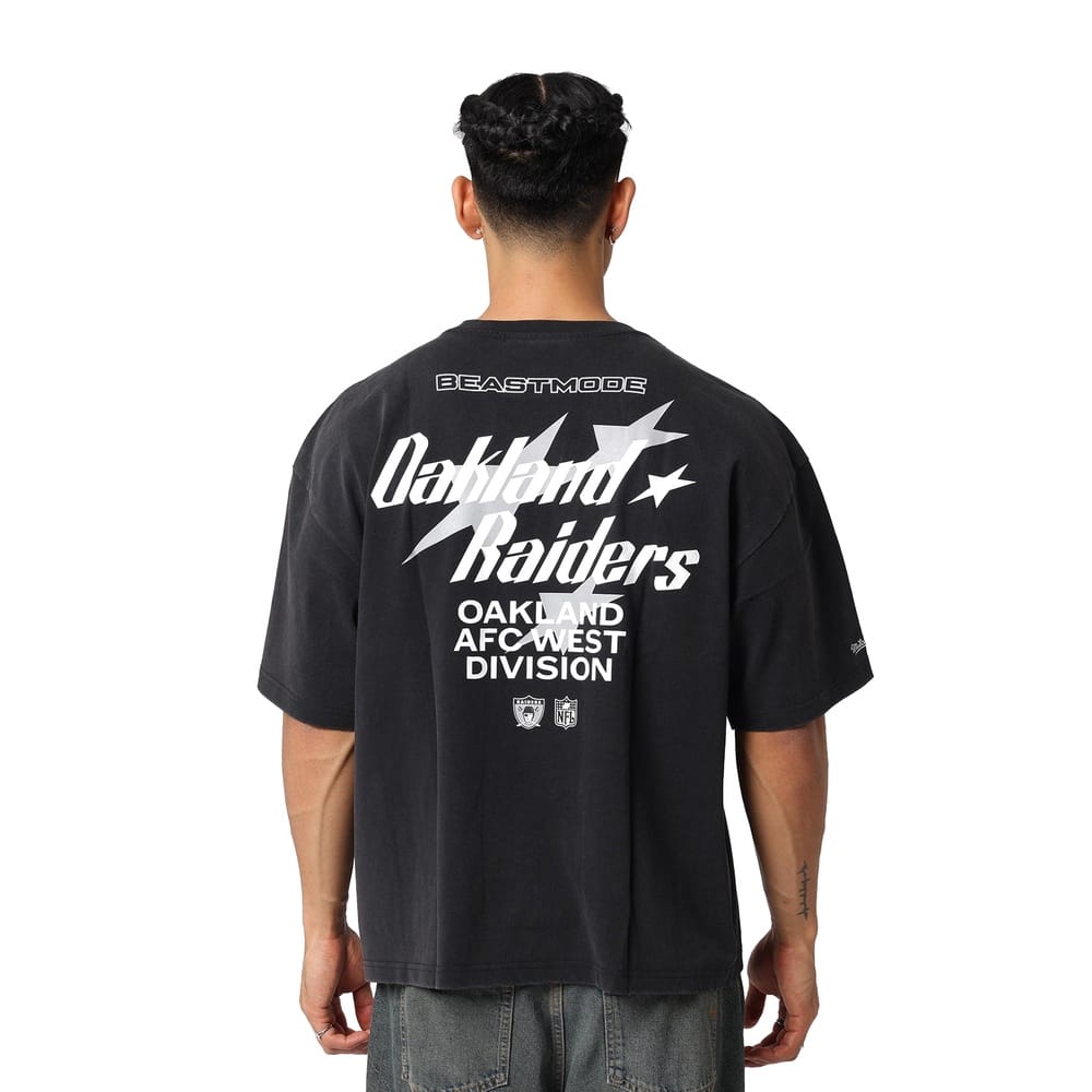 Mitchell & Ness Star Beastmode Boxy Tee Oakland Raiders - Black