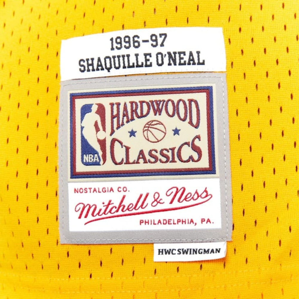 Mitchell & Ness Swingman Jersey Los Angeles Lakers Shaquille O'Neal Home 96-97 - Yellow