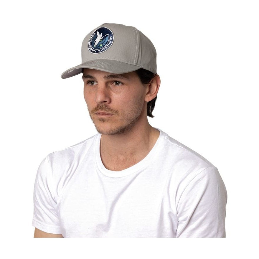 Mitchell & Ness Upside Down Logo Pro Pinch Snapback Minnesota Timberwolves - Grey
