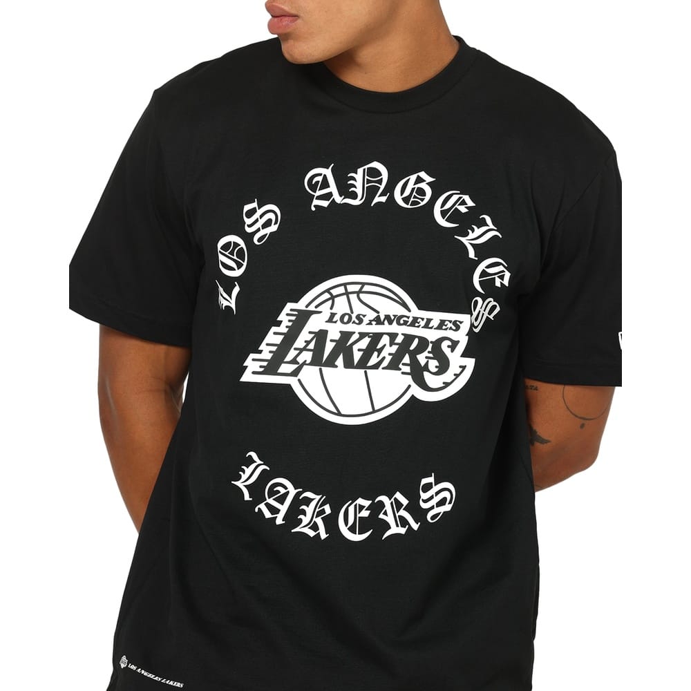 New Era Gothic Tee Los Angeles Lakers - Black