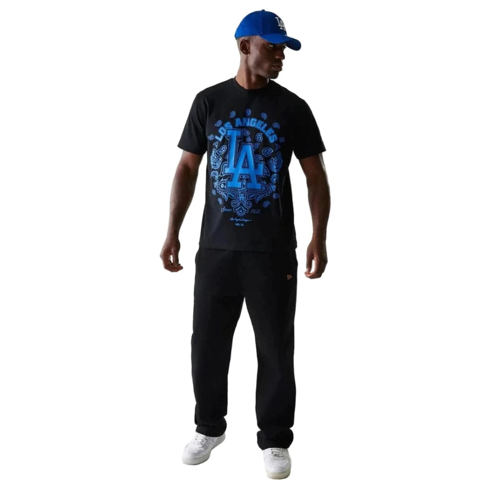 New Era MLB Paisley Oversized Tee Los Angeles Dodgers - Black