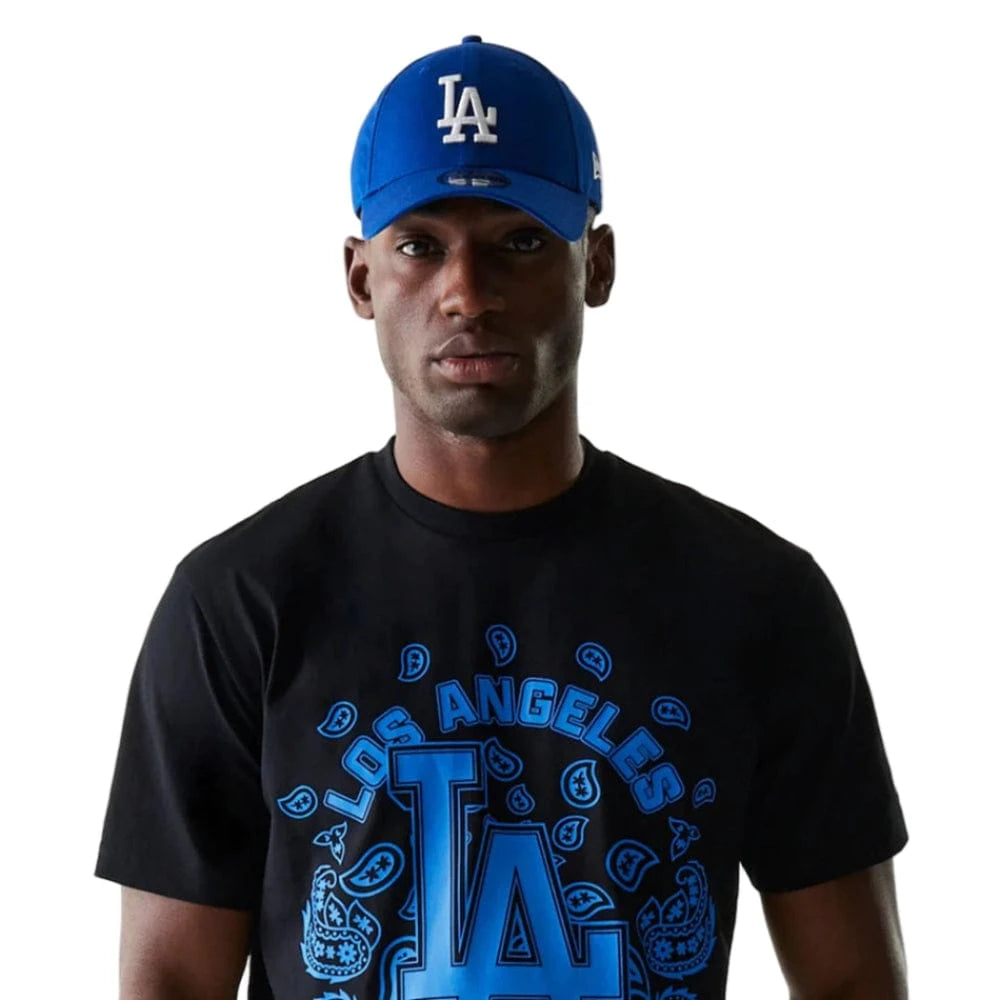 New Era MLB Paisley Oversized Tee Los Angeles Dodgers - Black