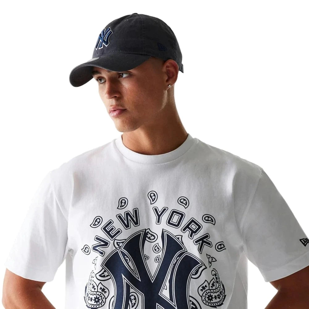 New Era MLB Paisley Oversized Tee New York Yankees - White
