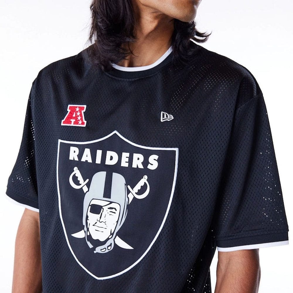 New Era NFL Oversized Mesh Tee Las Vegas Raiders - Black