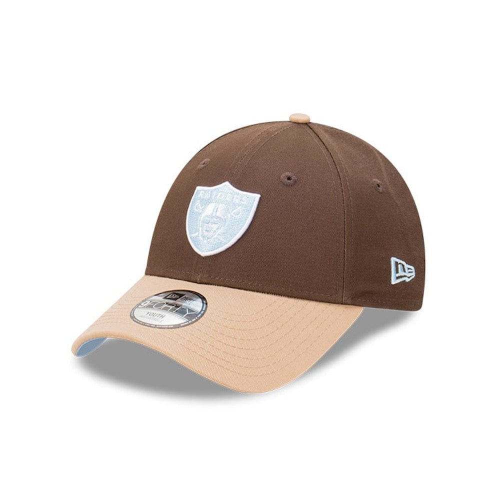 New Era Youth 9FORTY Rocky Road Snapback Las Vegas Raiders - Walnut / Camel / Glacial Blue
