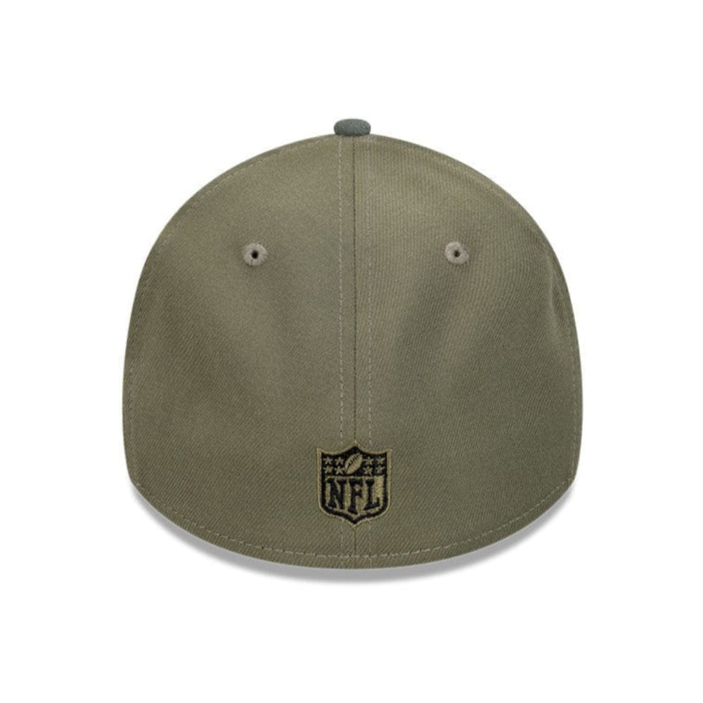 New Era 39THIRTY 2-Tone Suede A-Frame Fitted Cap Las Vegas Raiders - Olive Premium