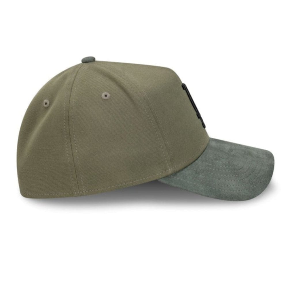 New Era 39THIRTY 2-Tone Suede A-Frame Fitted Cap Los Angeles Dodgers - Olive Premium