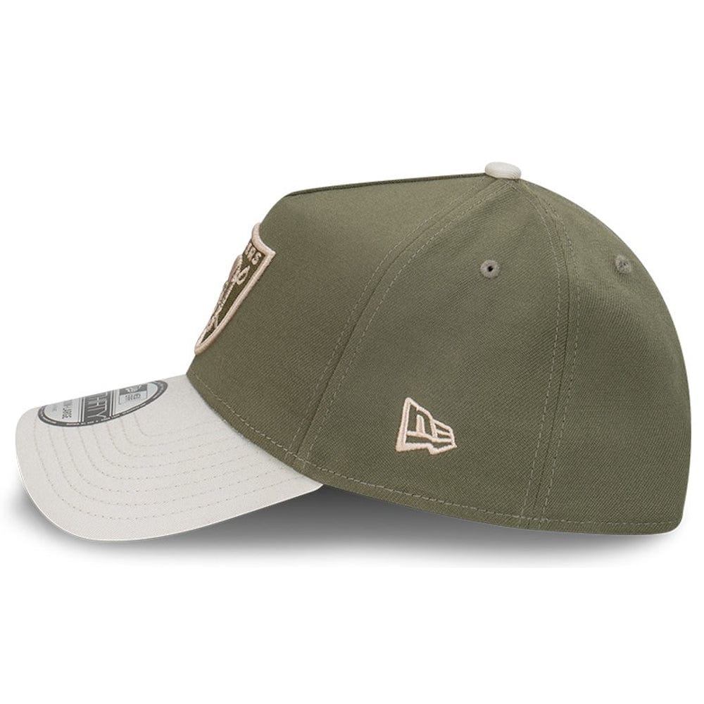 New Era 39THIRTY A-Frame Stretch Fit Cap Las Vegas Raiders - New Olive / Vintage Stone