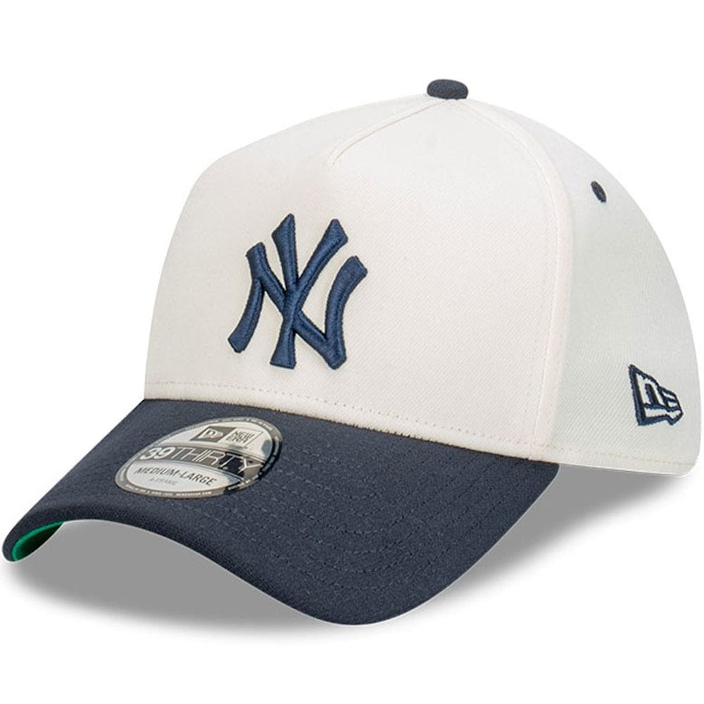 New Era 39THIRTY Cut N Paste A-Frame Stretch Fit Cap New York Yankees - Chrome White / Royal
