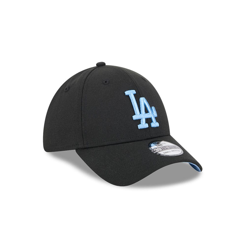 New Era 39THIRTY Fitted Cap Los Angeles Dodgers - Black / Sky Blue
