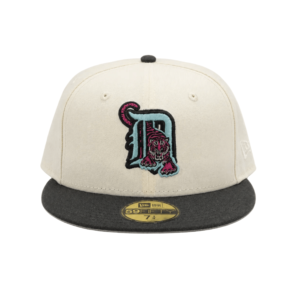 New Era 59FIFTY Chrome Fitted Cap Detroit Tigers - Chrome White / Black