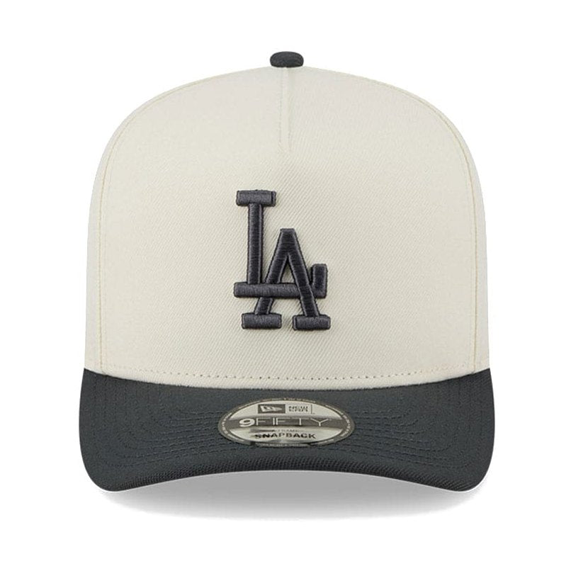 New Era 9FIFTY 3 Times A-Frame Pre-Curved Snapback Los Angeles Dodgers - Chrome / Steel
