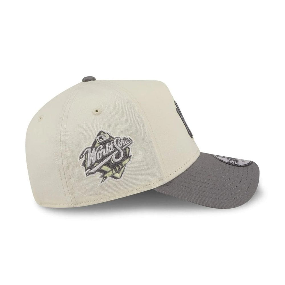 New Era 9FORTY A-Frame Cockatoo Snapback New York Yankees - Chrome White / Steel Grey - Image 4