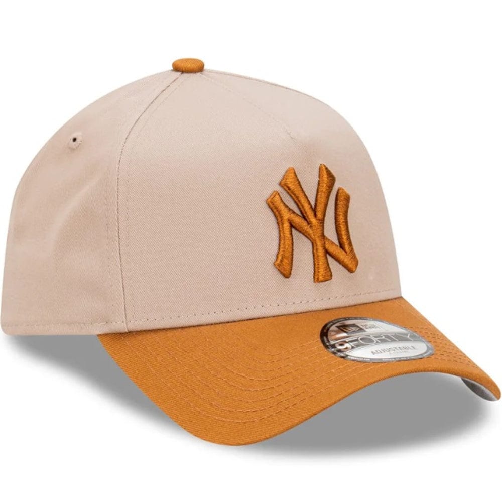 New Era 9FORTY 2 Tone A-Frame Snapback New York Yankees - Ash Brown / Toasted Peanut