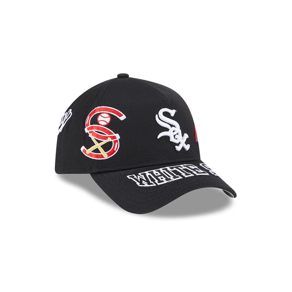 New Era 9Forty A-Frame MLB All Over Logos Chicago White Sox - Black
