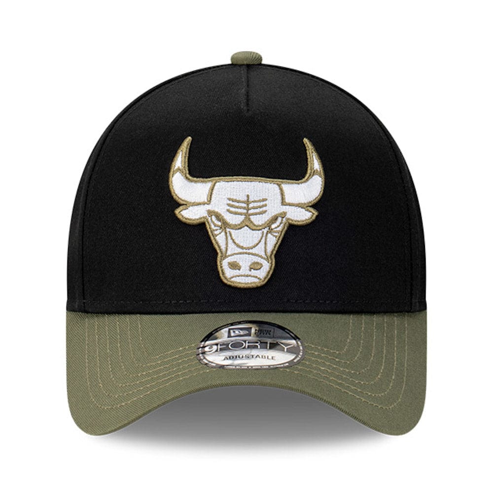 New Era 9FORTY A-Frame Snapback Chicago Bulls - Black / New Olive