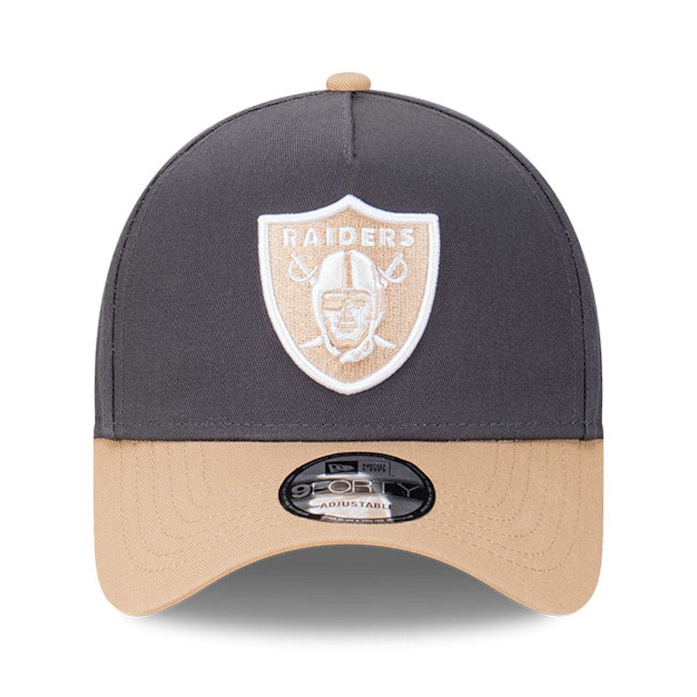New Era 9FORTY A-Frame Snapback Las Vegas Raiders - Graphite / Camel