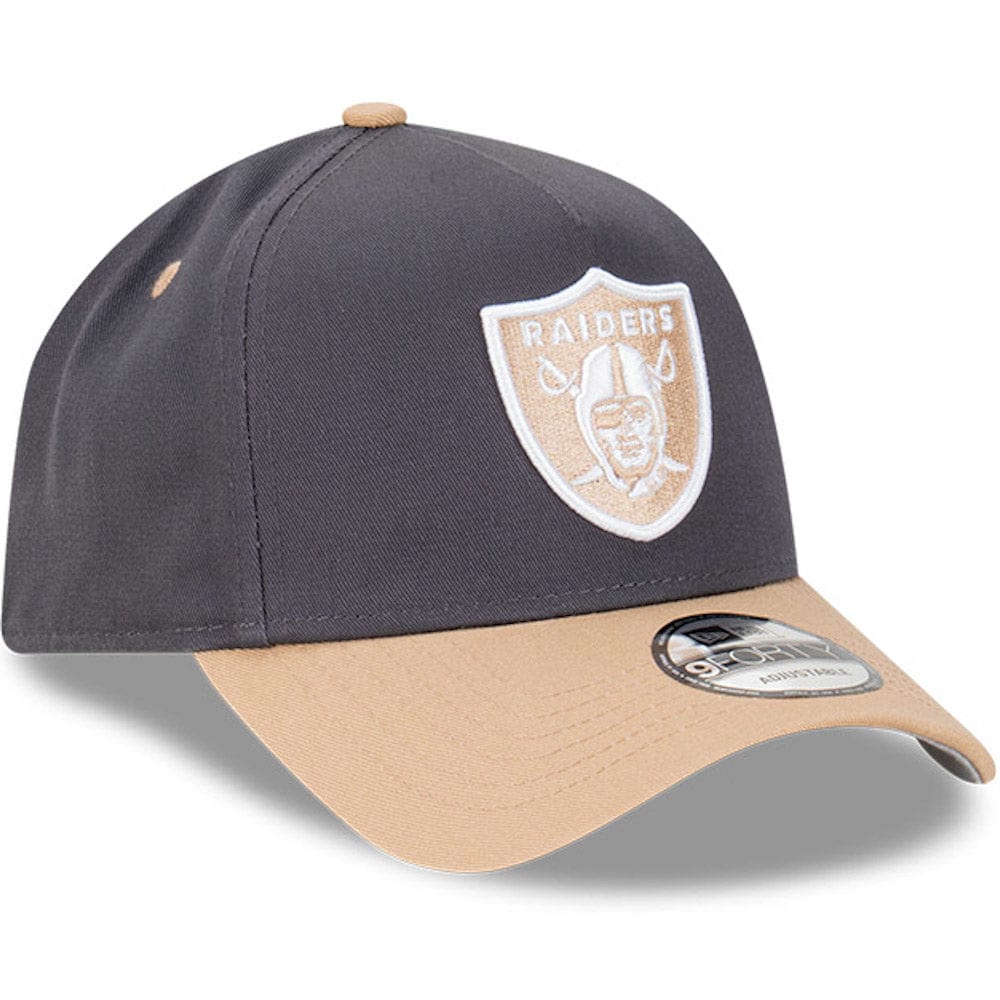 New Era 9FORTY A-Frame Snapback Las Vegas Raiders - Graphite / Camel