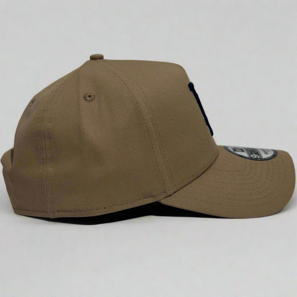 New Era 9FORTY A-Frame Snapback Los Angeles Dodgers - Camel / Blue - Right Side