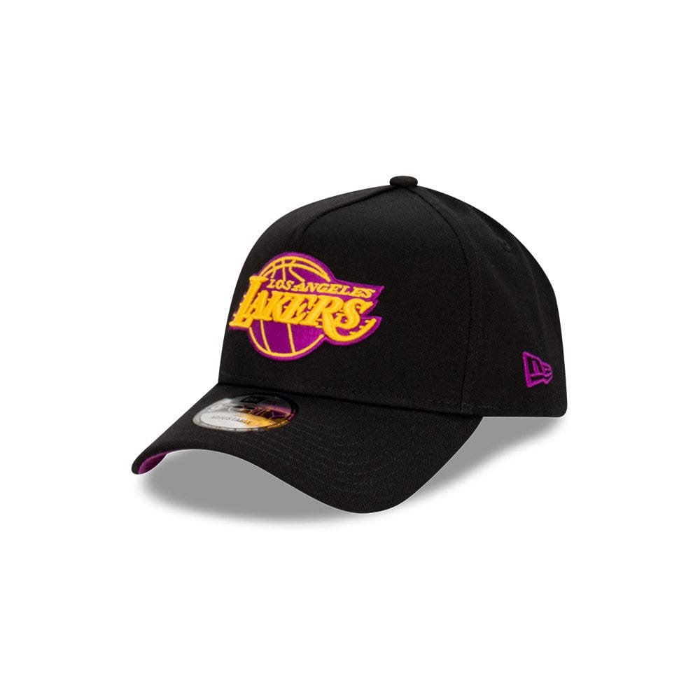 New Era 9FORTY A-Frame Snapback Los Angeles Lakers - Passionfruit / Black