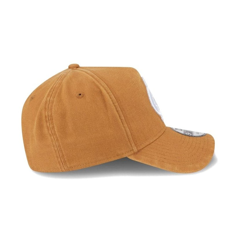New Era 9FORTY AFL26 Canvas A-Frame Snapback Carlton Blues - Golden Brown