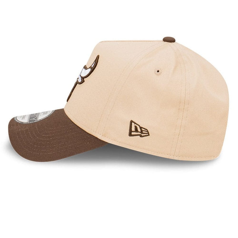 New Era 9FORTY Choc Oats A-Frame Snapback Chicago Bulls - Oatmilk / Walnut