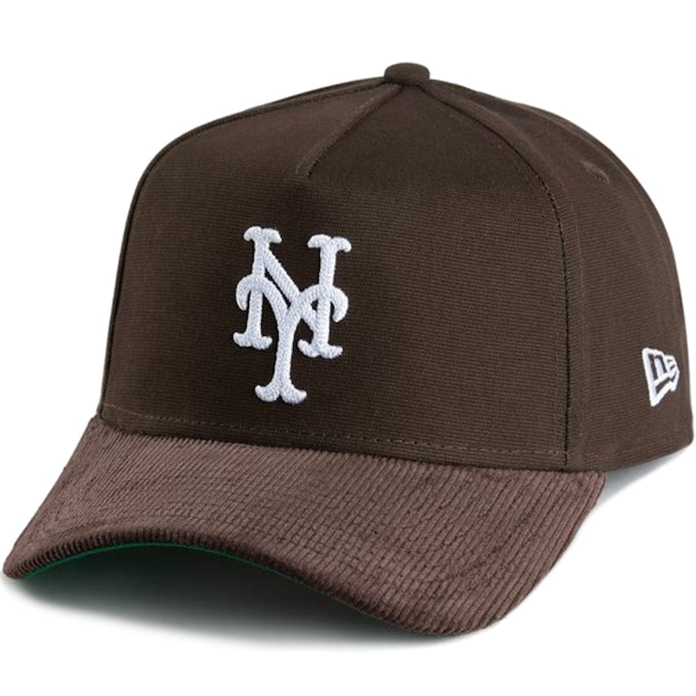 New Era 9FORTY Cord Brim A-Frame Snapback New York Mets - Beef Brown
