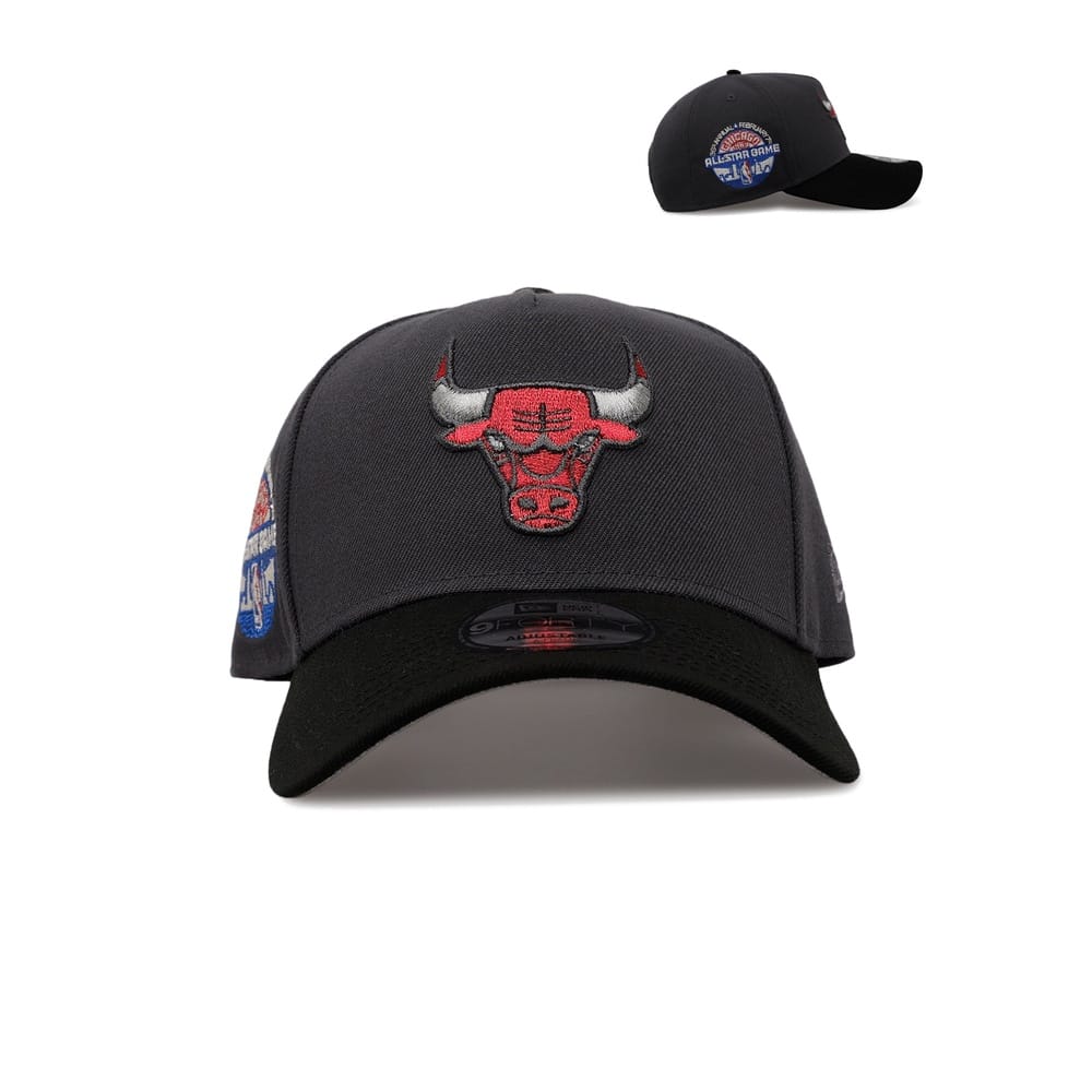 New Era 9FORTY Oversize Tilt A-Frame Snapback Chicago Bulls - Graphite