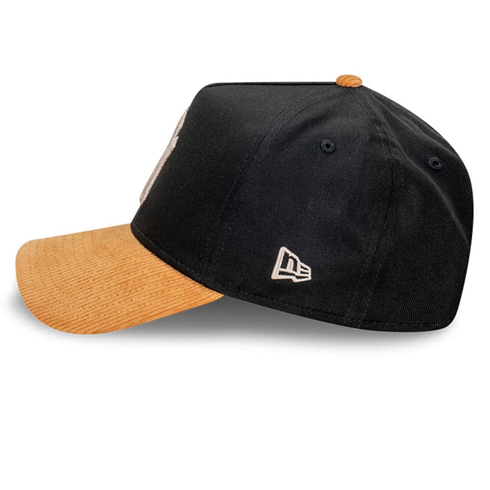 New Era 9FORTY Premium Cord Visor A-Frame Snapback New York Yankees - Black / Wheat