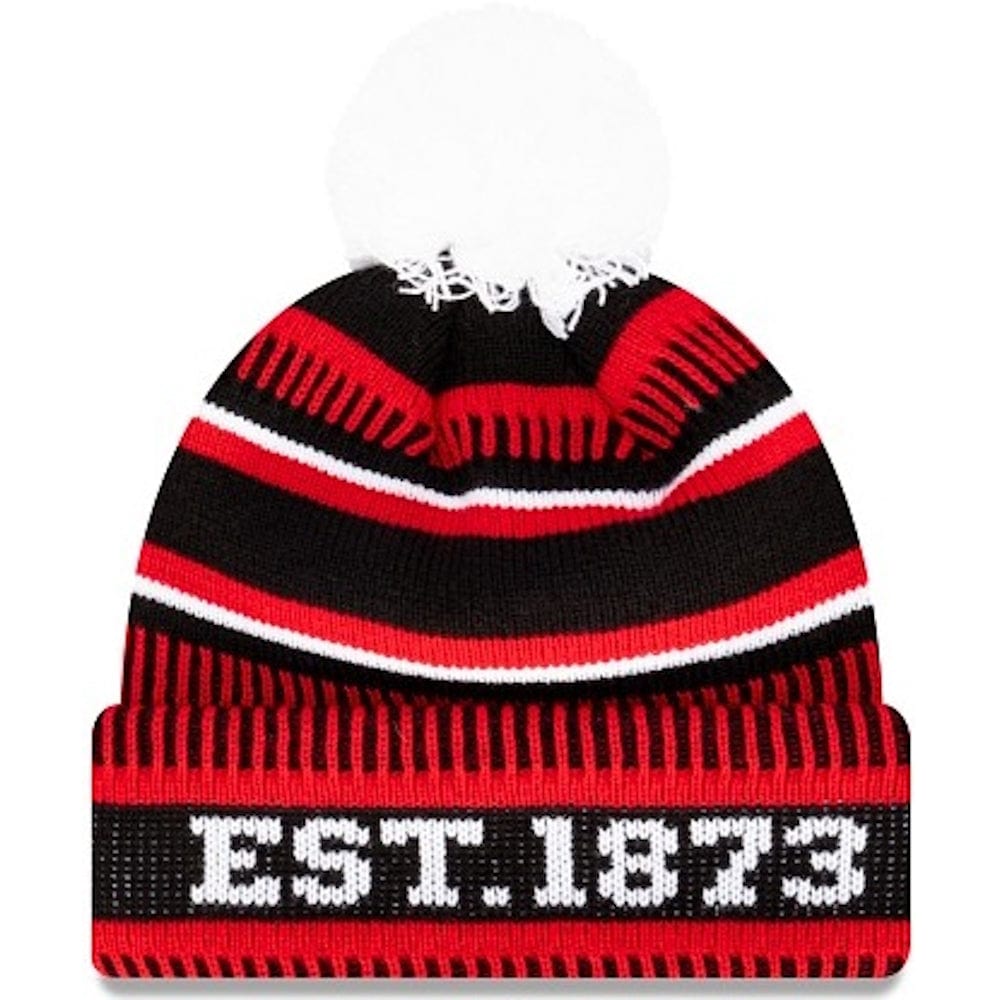 New Era Pom Knit Est Date Beanie St Kilda Saints - Black / Red