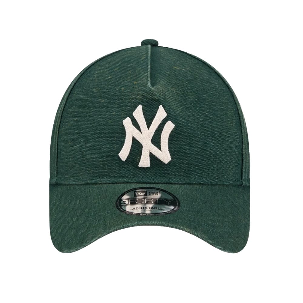 New Era 9FORTY Washed Canvas A-Frame New York Yankees - Dark Green