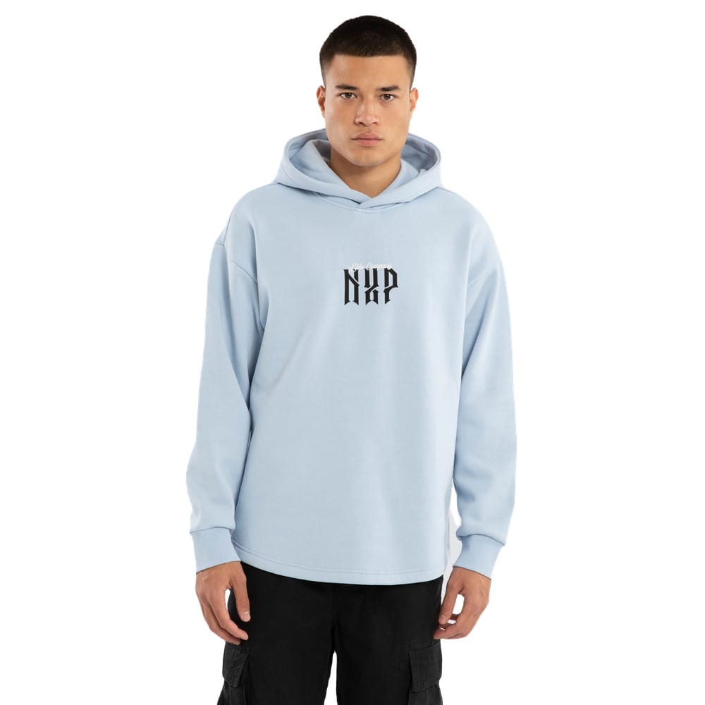 NXP Dominate Relaxed Curved Hoodie - Skyway