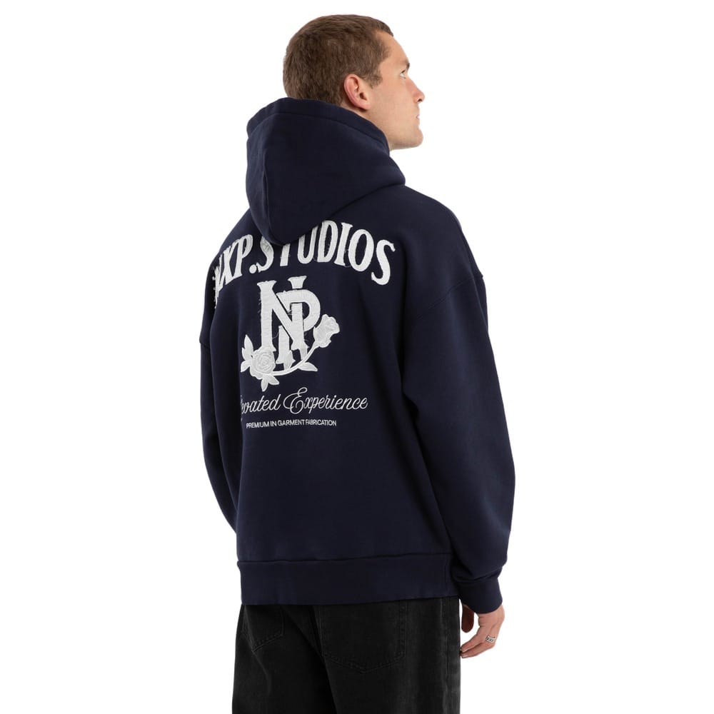 NXP Fray Motion Box Fit Hoodie - Black Iris