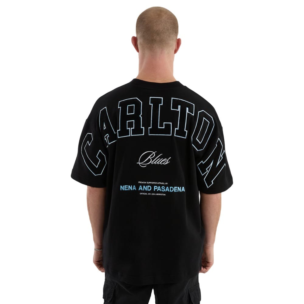 NXP X AFL Carlton Stadium Loopback Tee - Black