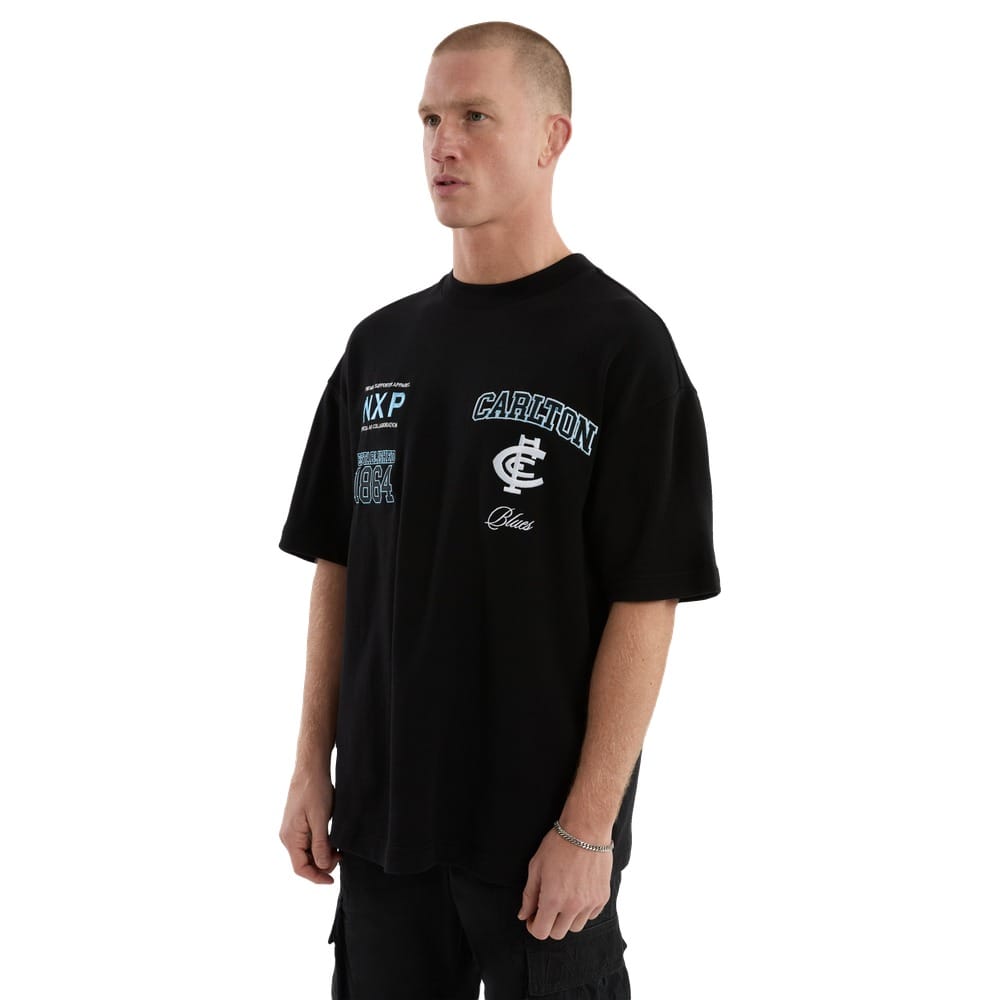 NXP X AFL Carlton Stadium Loopback Tee - Black