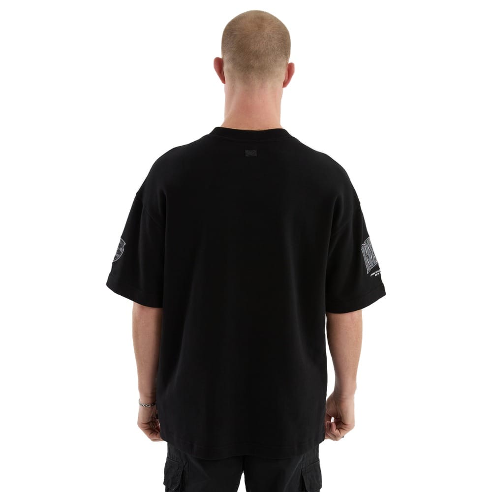NXP X AFL Geelong Game-On Loopbk Tee - Jet Black