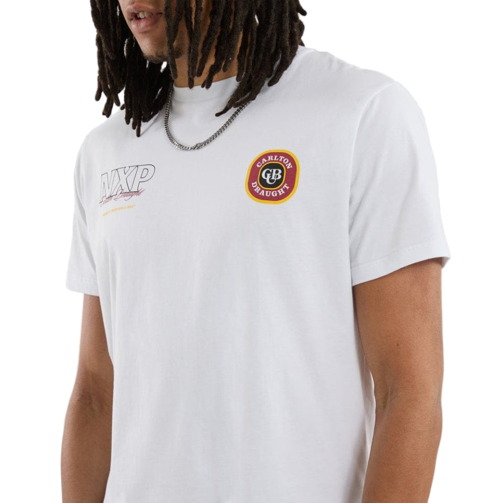 NXP X Carlton Draught General Dual Curved Tee - Optical White