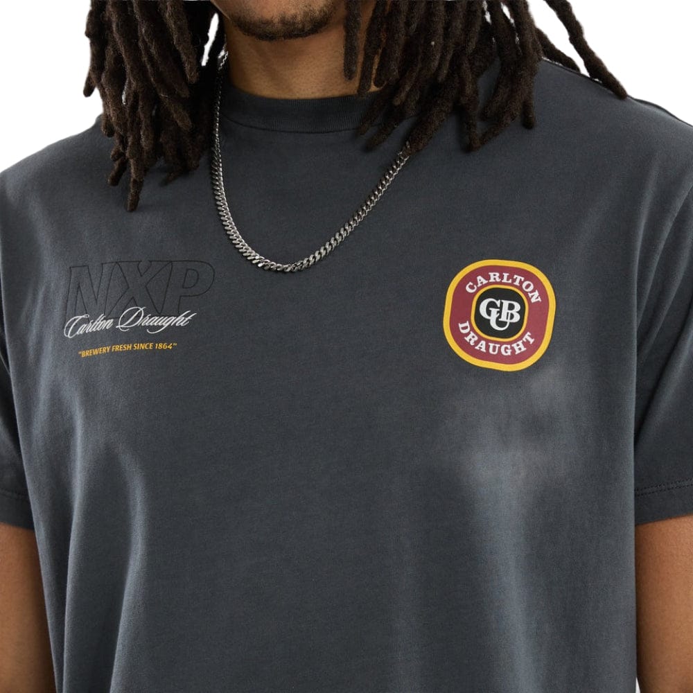 NXP X Carlton Draught General Dual Curved Tee - Pigment Asphalt